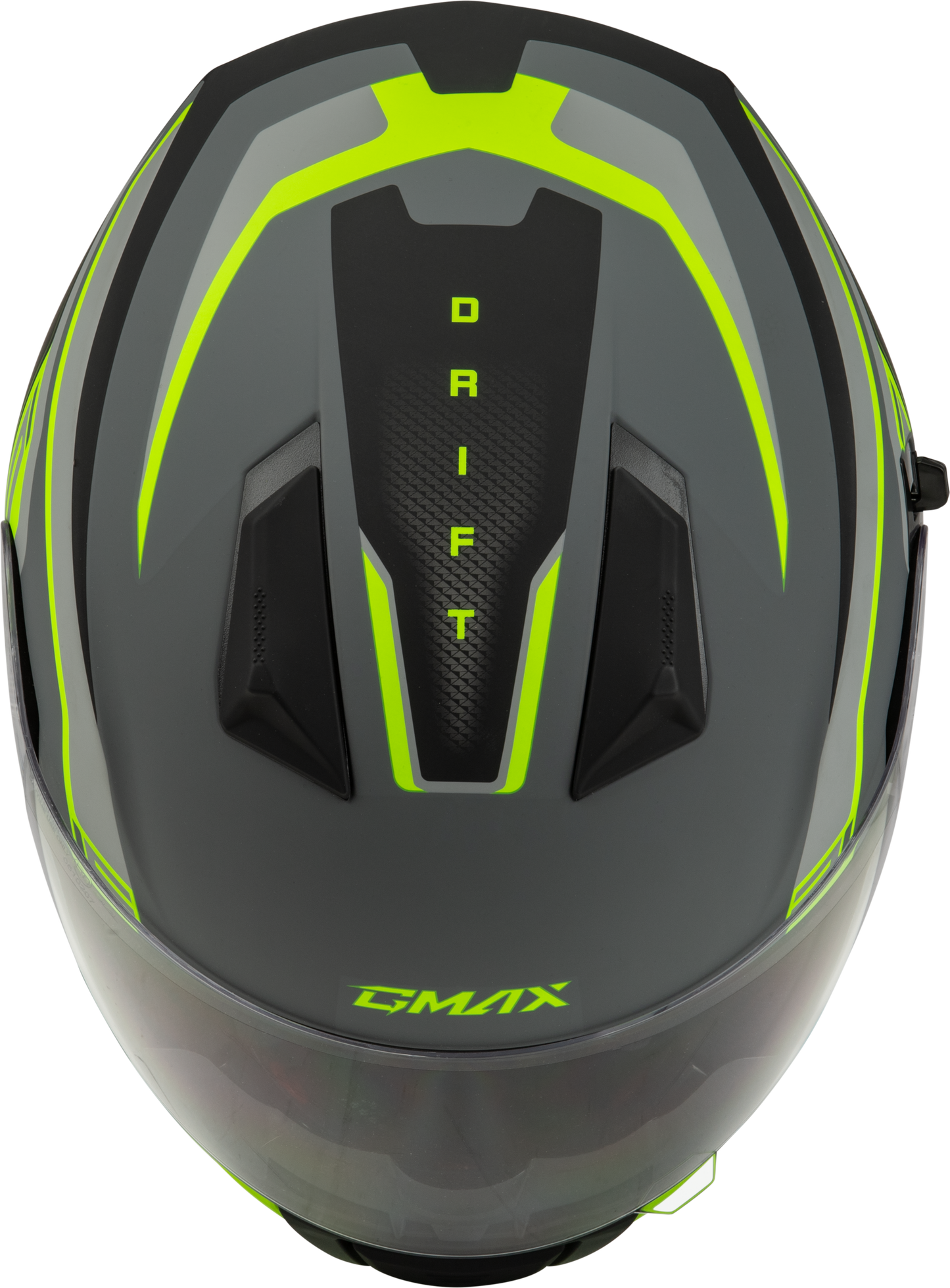 GMAX F1181336 FF 18 Drift Helmet Matte Grey with Hi - Viz Large - Kelly Motorsports