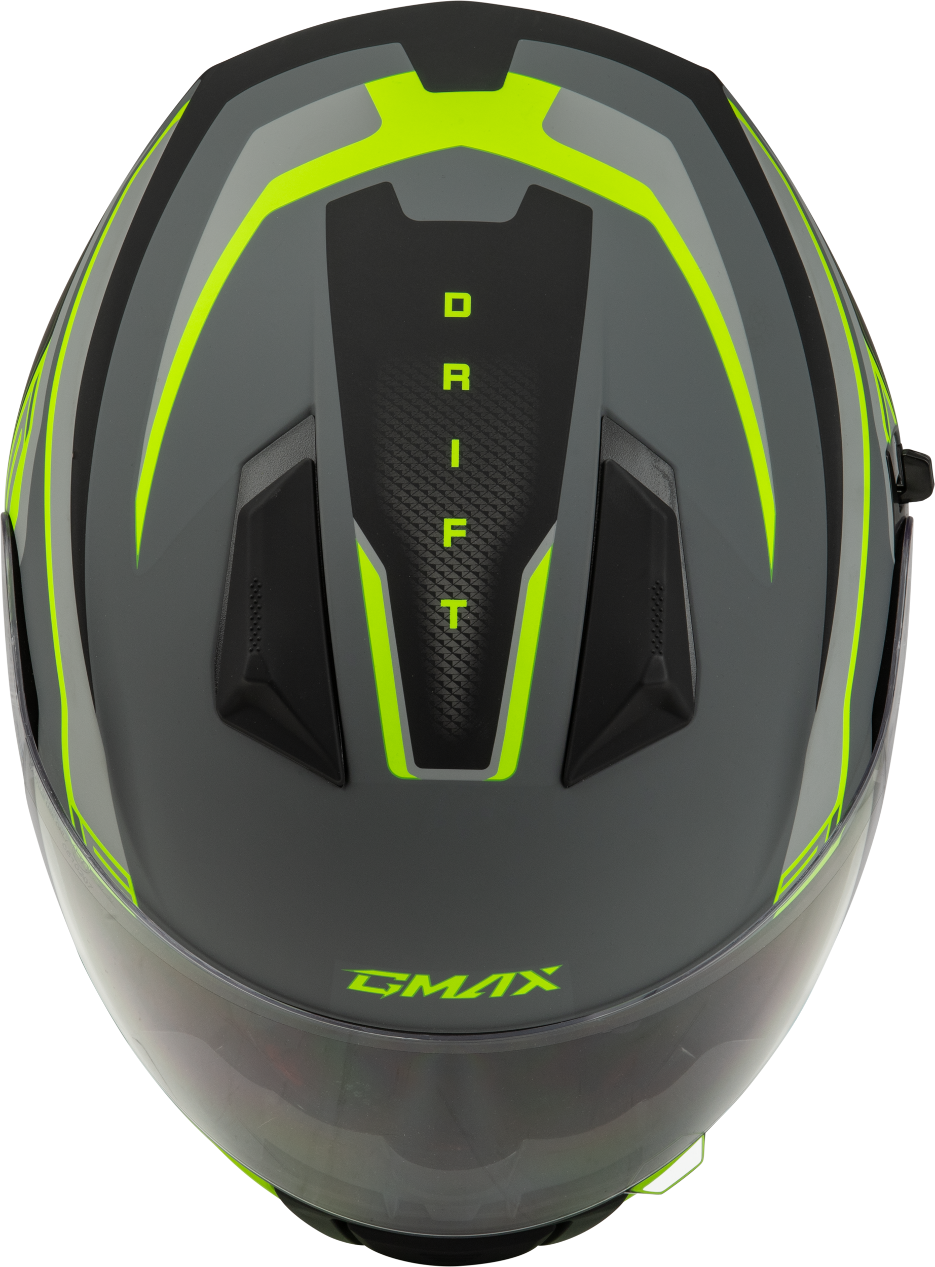 GMAX F1181336 FF 18 Drift Helmet Matte Grey with Hi - Viz Large - Kelly Motorsports