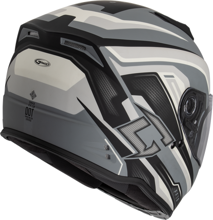 GMAX F1181814 FF 18 Drift Helmet Matte Grey, Silver & Black - Kelly Motorsports