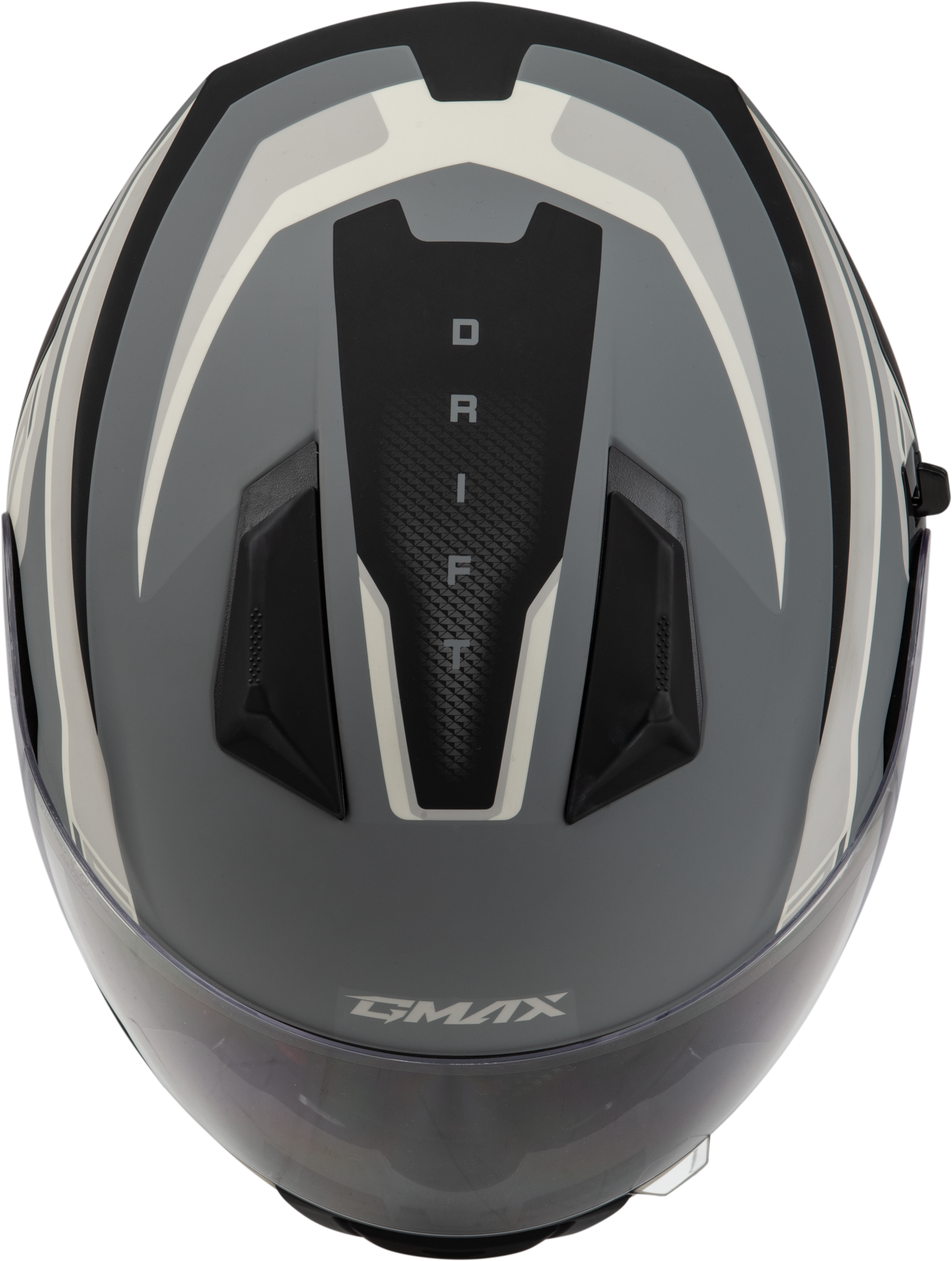GMAX F1181817 FF 18 Drift Helmet Matte Grey/Silver/Black XL – DOT Approved Motorcycle Helmet with Sun Shade and Intercom Compatibility - Kelly Motorsports