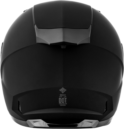 GMAX FF - 49 Solid Matte Black Helmet (XS) with COOLMAX® Interior and UV400 Shield - Kelly Motorsports