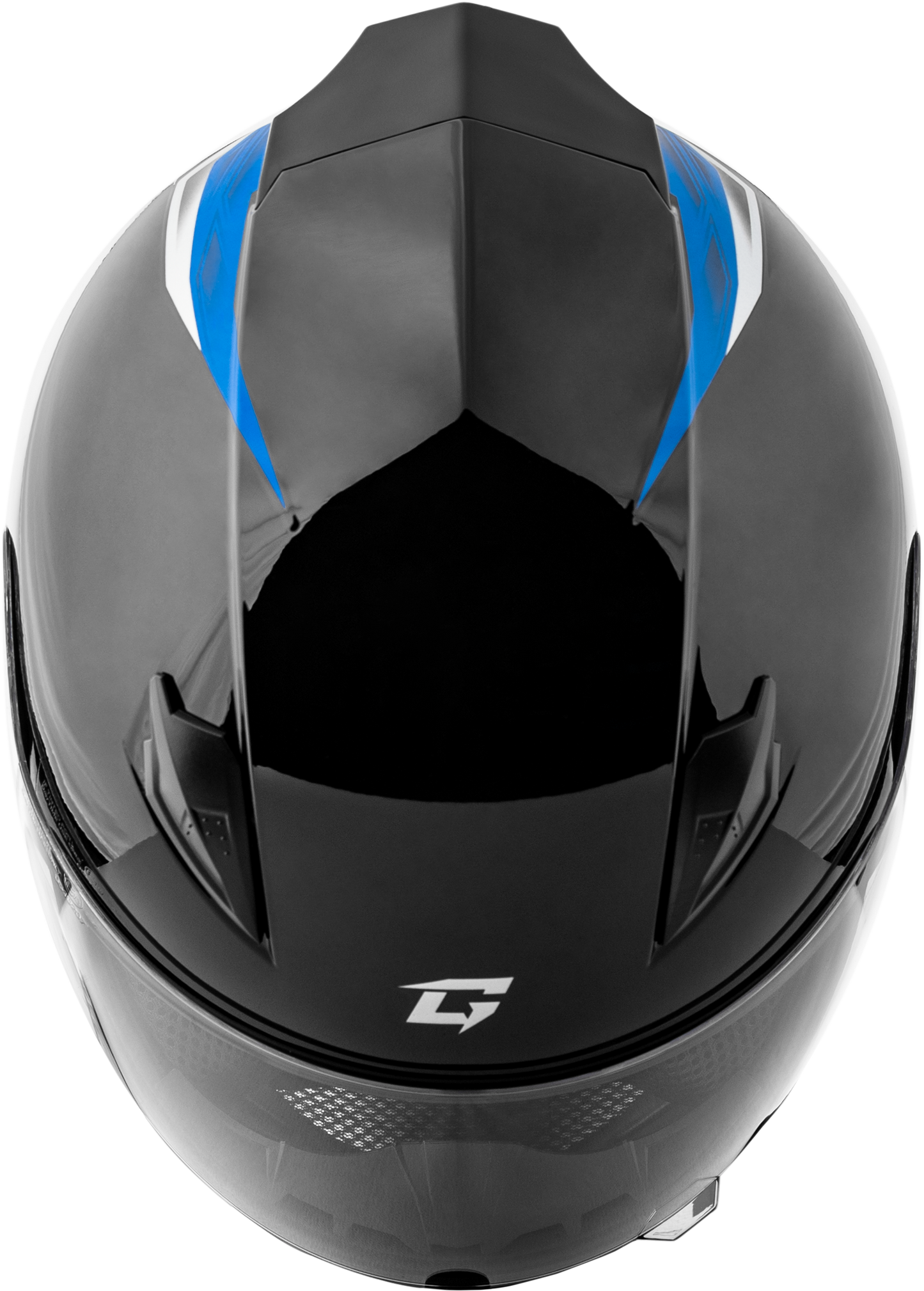 GMAX FF - 49 Syth Helmet Black/Blue XL with COOLMAX® Interior and UV400 Shield - Kelly Motorsports