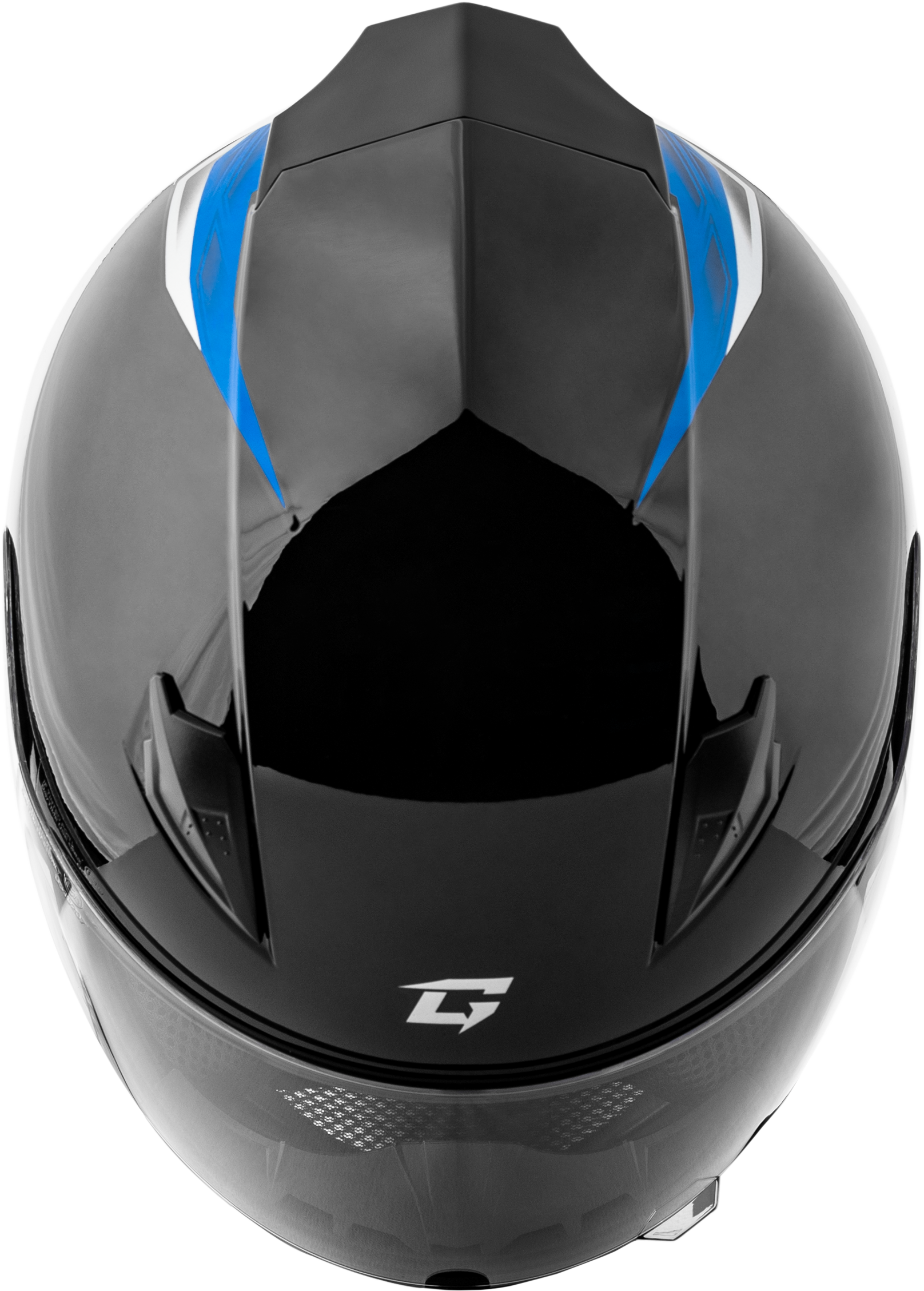 GMAX FF - 49 Syth Helmet Black/Blue XL with COOLMAX® Interior and UV400 Shield - Kelly Motorsports