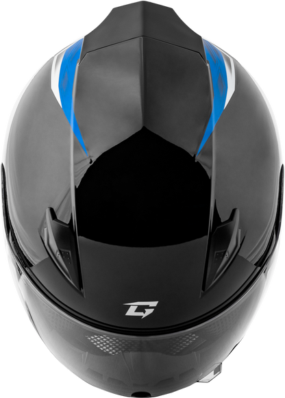 GMAX FF - 49 Syth Helmet Black/Blue XL with COOLMAX® Interior and UV400 Shield - Kelly Motorsports