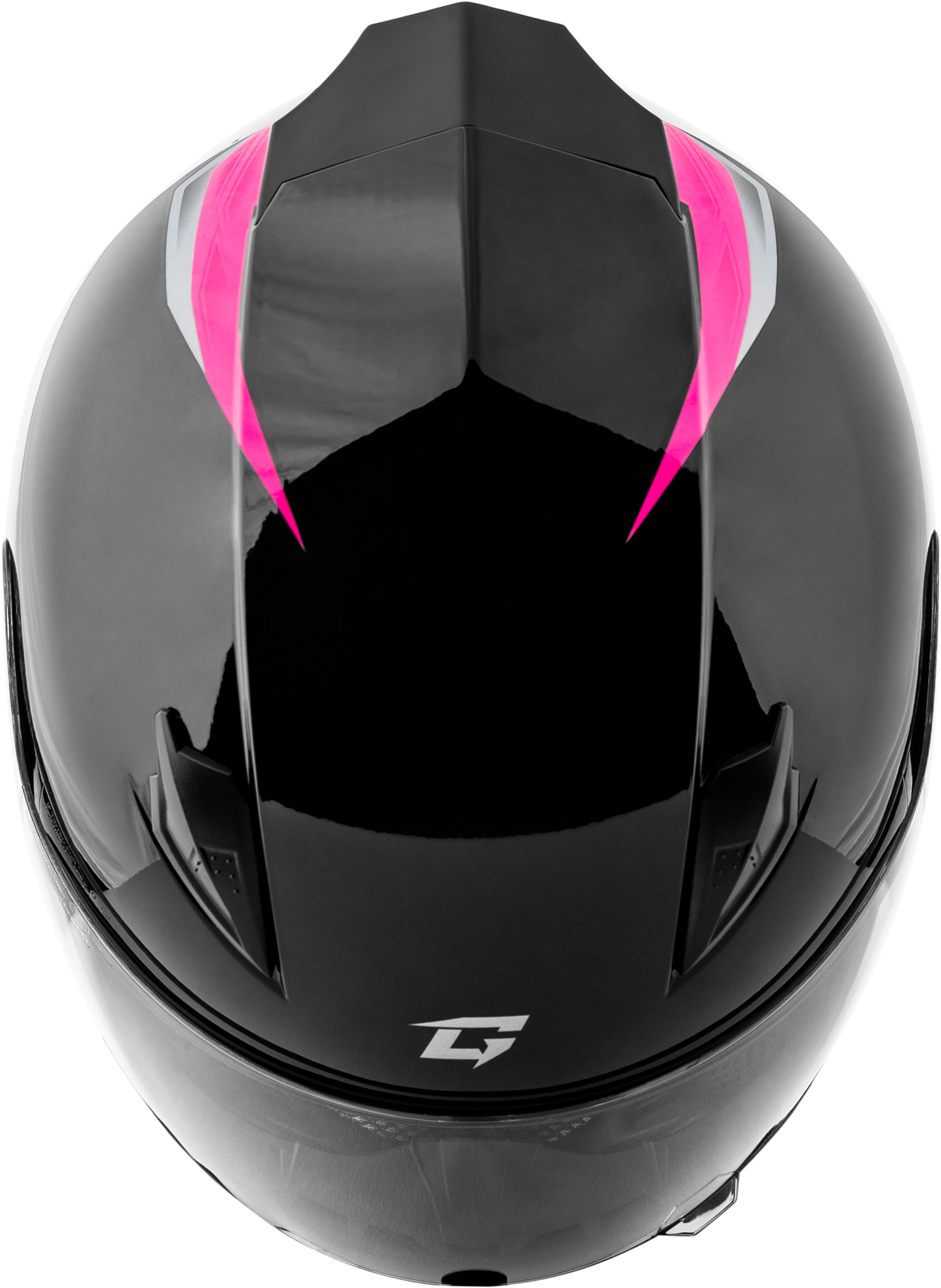 GMAX FF - 49 SYTH Helmet Black/Pink Large - Lightweight Motorcycle Helmet with COOLMAX® Interior and UV400 Shield - Kelly Motorsports