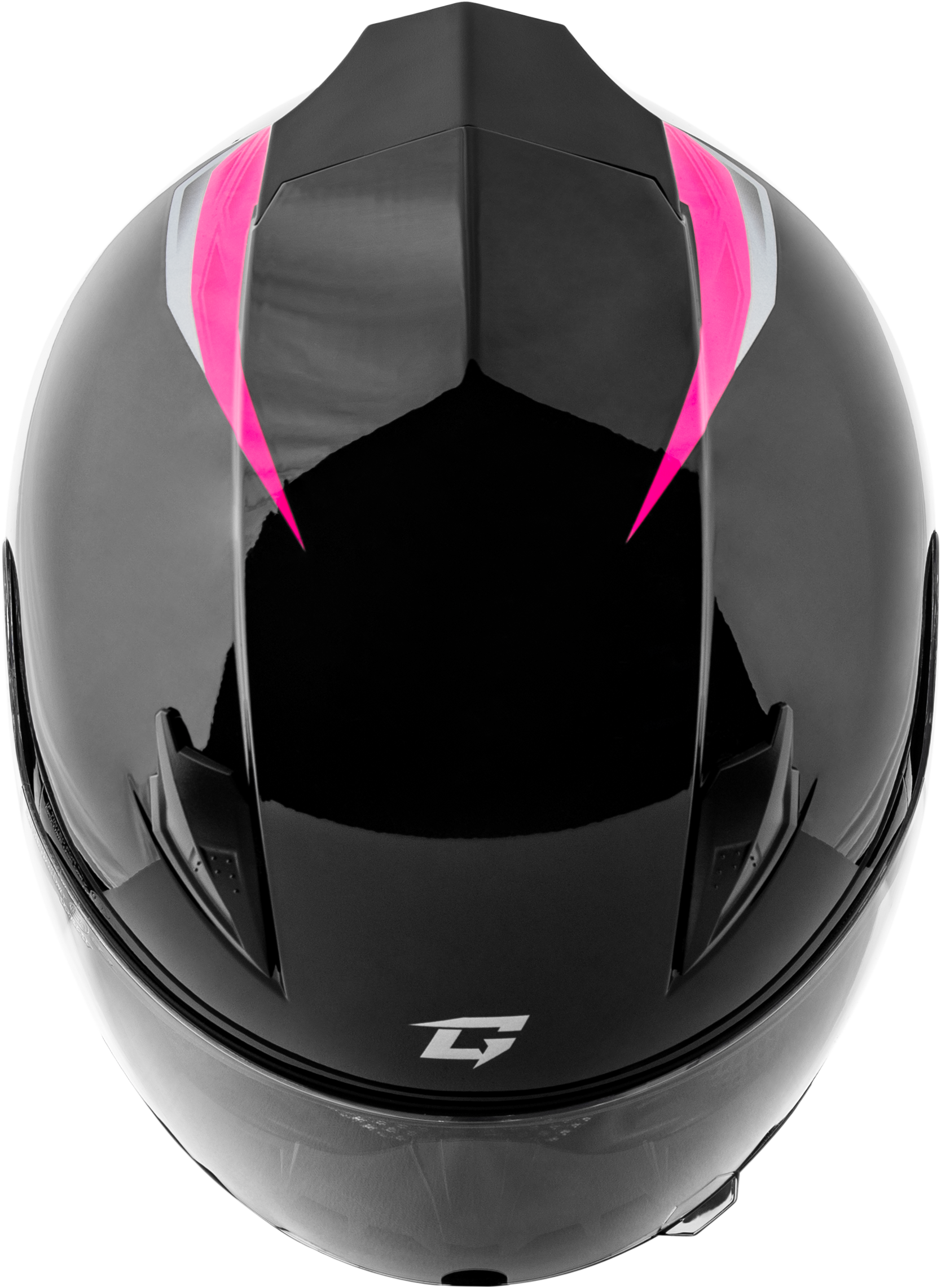GMAX FF - 49 SYTH Helmet Black/Pink XS - Lightweight DOT Approved Motorcycle Helmet with COOLMAX® Interior and UV400 Shield - Kelly Motorsports
