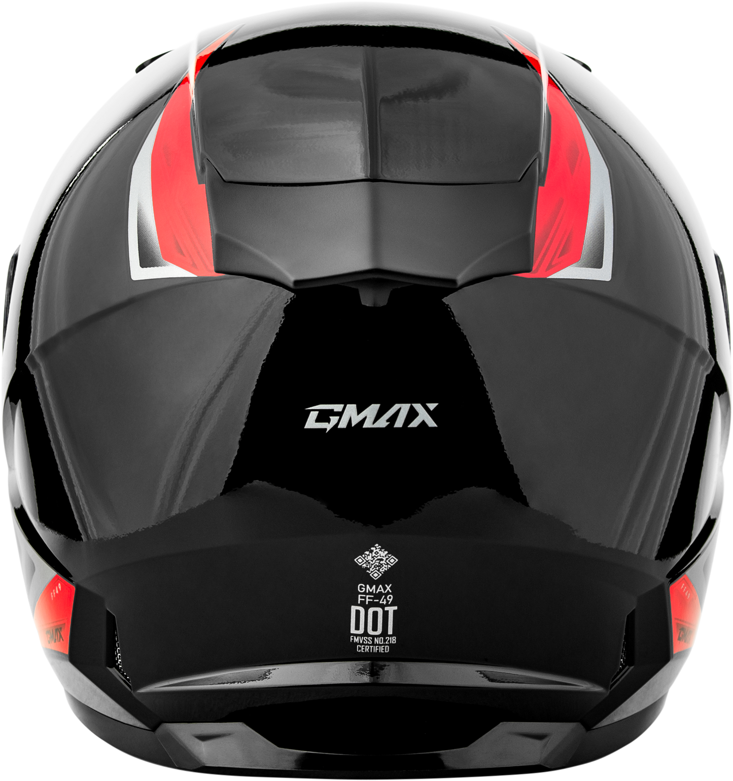 GMAX FF - 49 Syth Helmet Black/Red Small with COOLMAX Interior and UV400 Shield - Kelly Motorsports