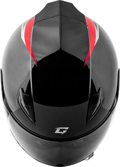 GMAX FF - 49 SYTH Helmet Black/Red XL – Lightweight Motorcycle Helmet with COOLMAX® Interior and UV400 Shield - Kelly Motorsports