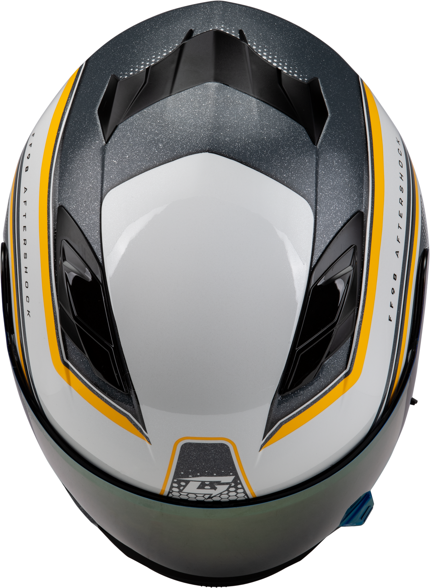 GMAX FF - 98 Aftershock Helmet with Integrated LED Rear Light and Quick Release Shield - Kelly Motorsports