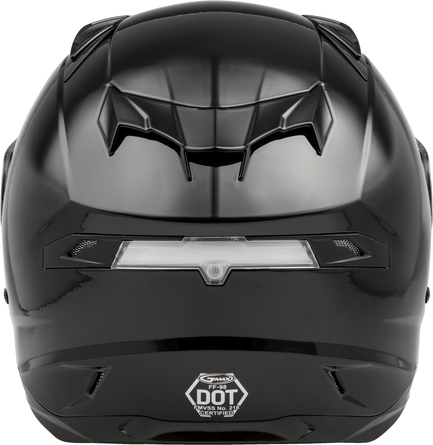 GMAX FF - 98 Full Face Helmet Black Medium with LED Rear Light and Quick - Release Shield - Kelly Motorsports