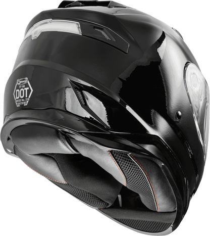 GMAX FF - 98 Full Face Helmet Black XS with Quick Release Shield and Integrated LED Rear Light - Kelly Motorsports