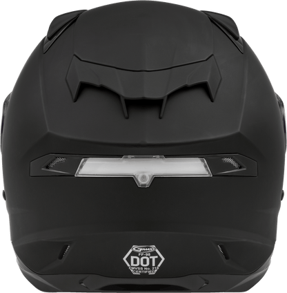 GMAX FF - 98 Full Face Helmet Matte Black with LED Rear Light and Quick Release Shield - Kelly Motorsports