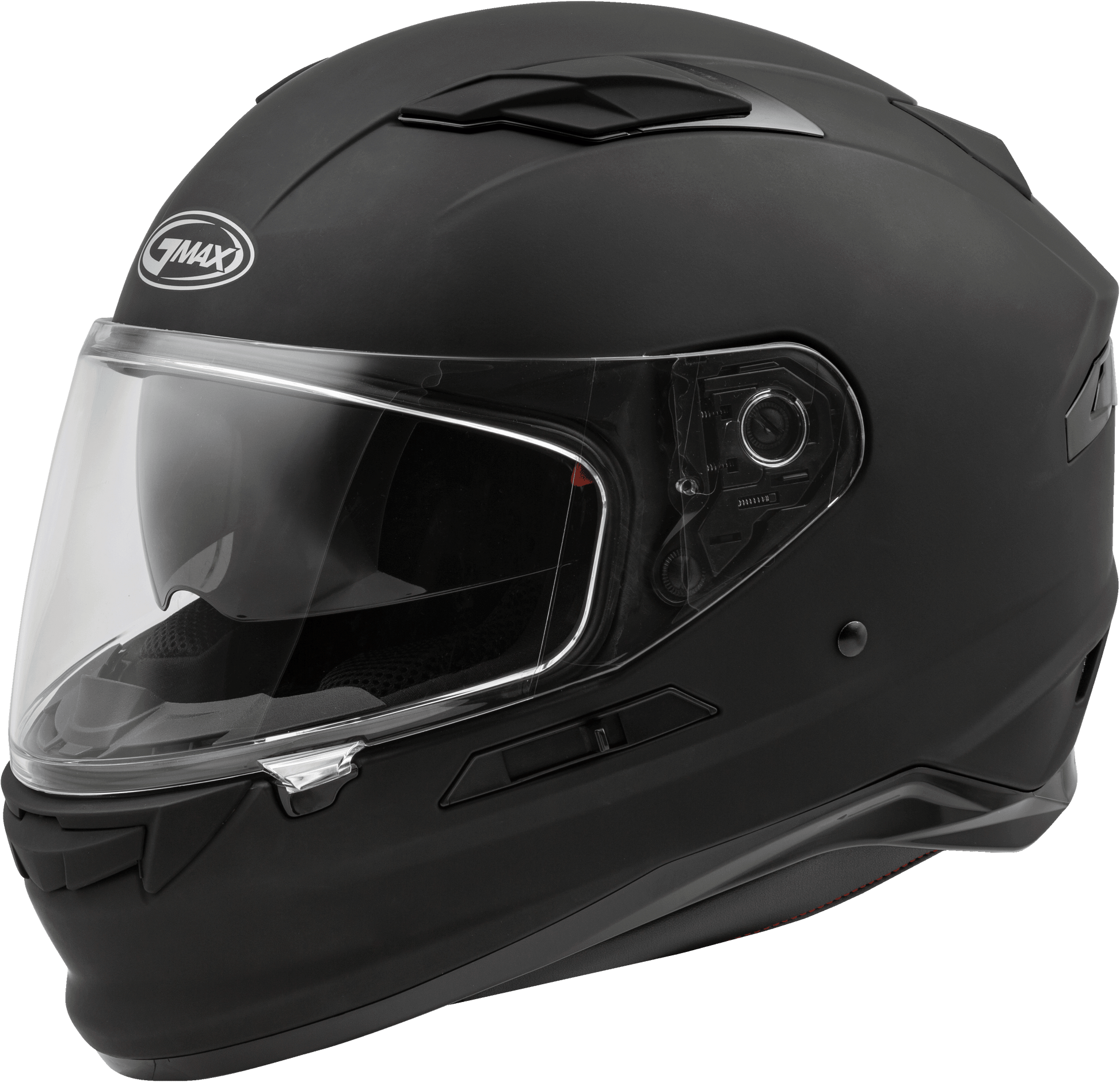 GMAX FF - 98 Matte Black Full Face Helmet with LED Rear Light and Quick - Release Shield - Size Large - Kelly Motorsports