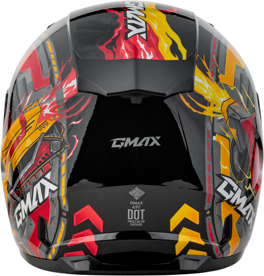 GMAX G24911151 GM - 49Y Youth Snow Helmet with Adjustable Fit and Dual Lens Shield - Kelly Motorsports