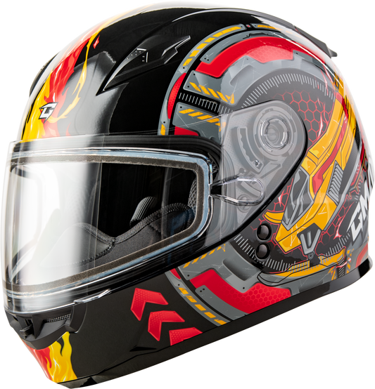 GMAX G24911151 GM - 49Y Youth Snow Helmet with Adjustable Fit and Dual Lens Shield - Kelly Motorsports