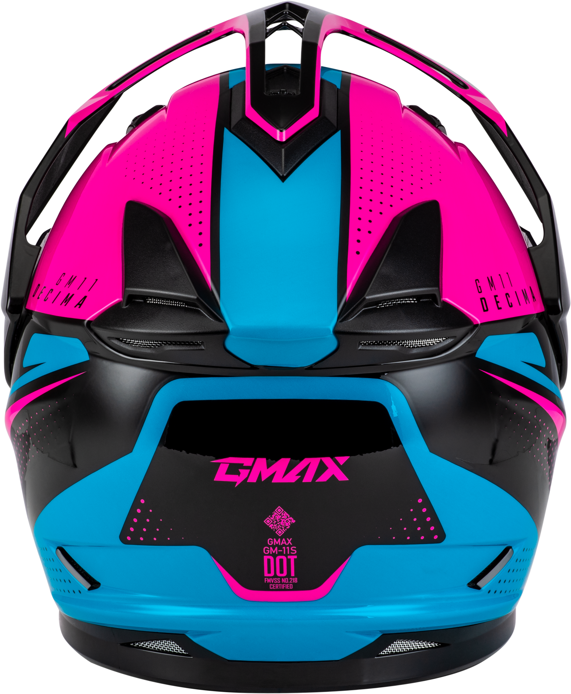 GMAX GM - 11 Decima Dual Sport Helmet with Sun - Blocking Peak and Intercom Compatibility - Kelly Motorsports