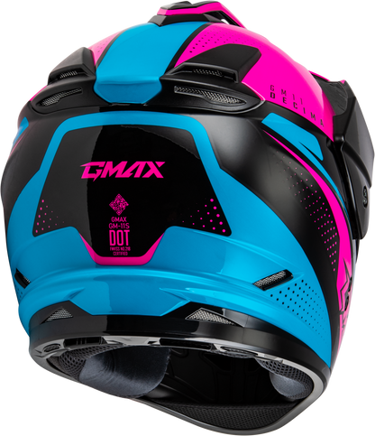 GMAX GM - 11 Decima Dual Sport Helmet with Sun - Blocking Peak and Intercom Compatibility - Kelly Motorsports