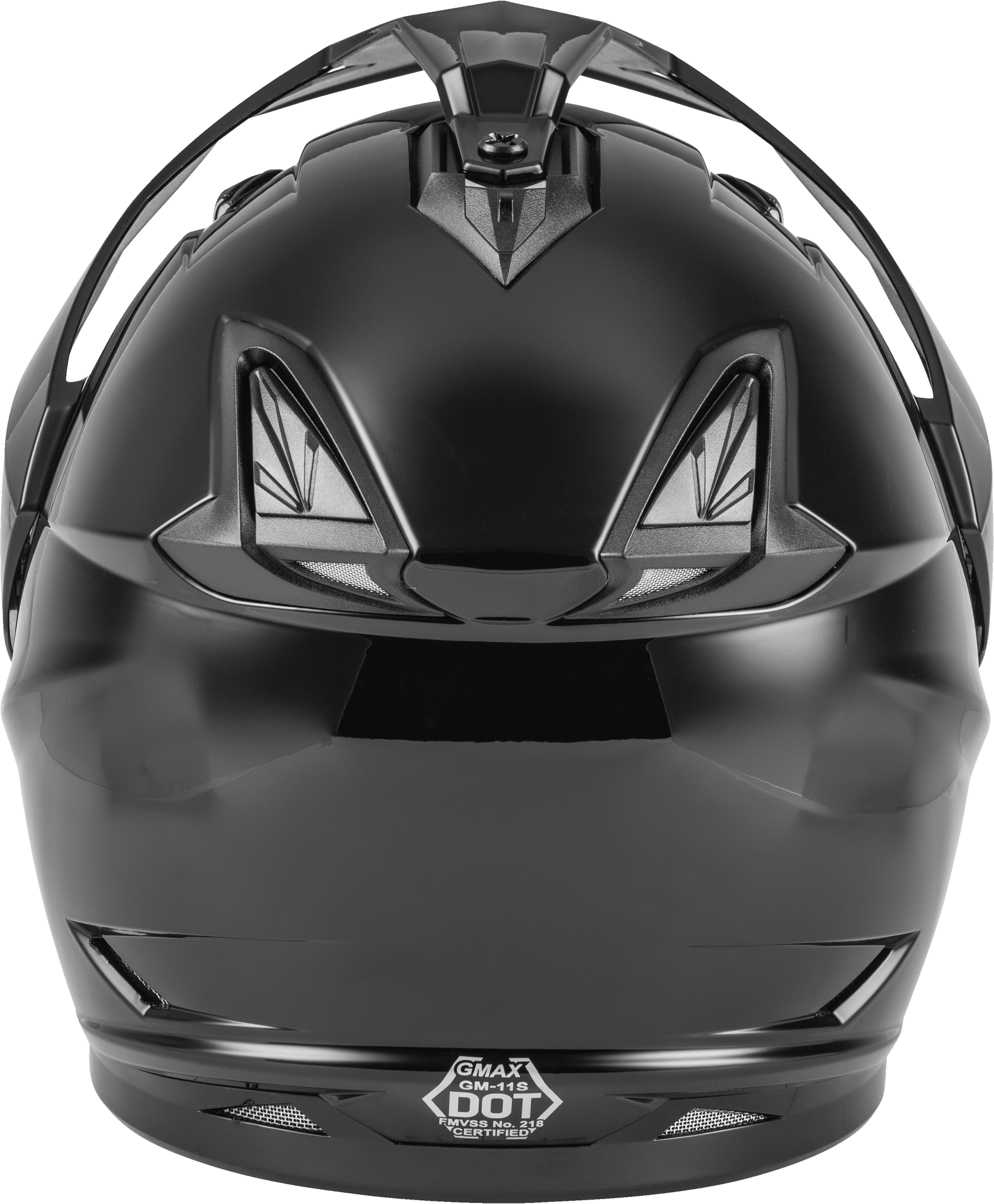 GMAX GM - 11 Dual Sport Helmet Black - Size Small with Sun - Blocking Peak and Intercom Compatibility - Kelly Motorsports