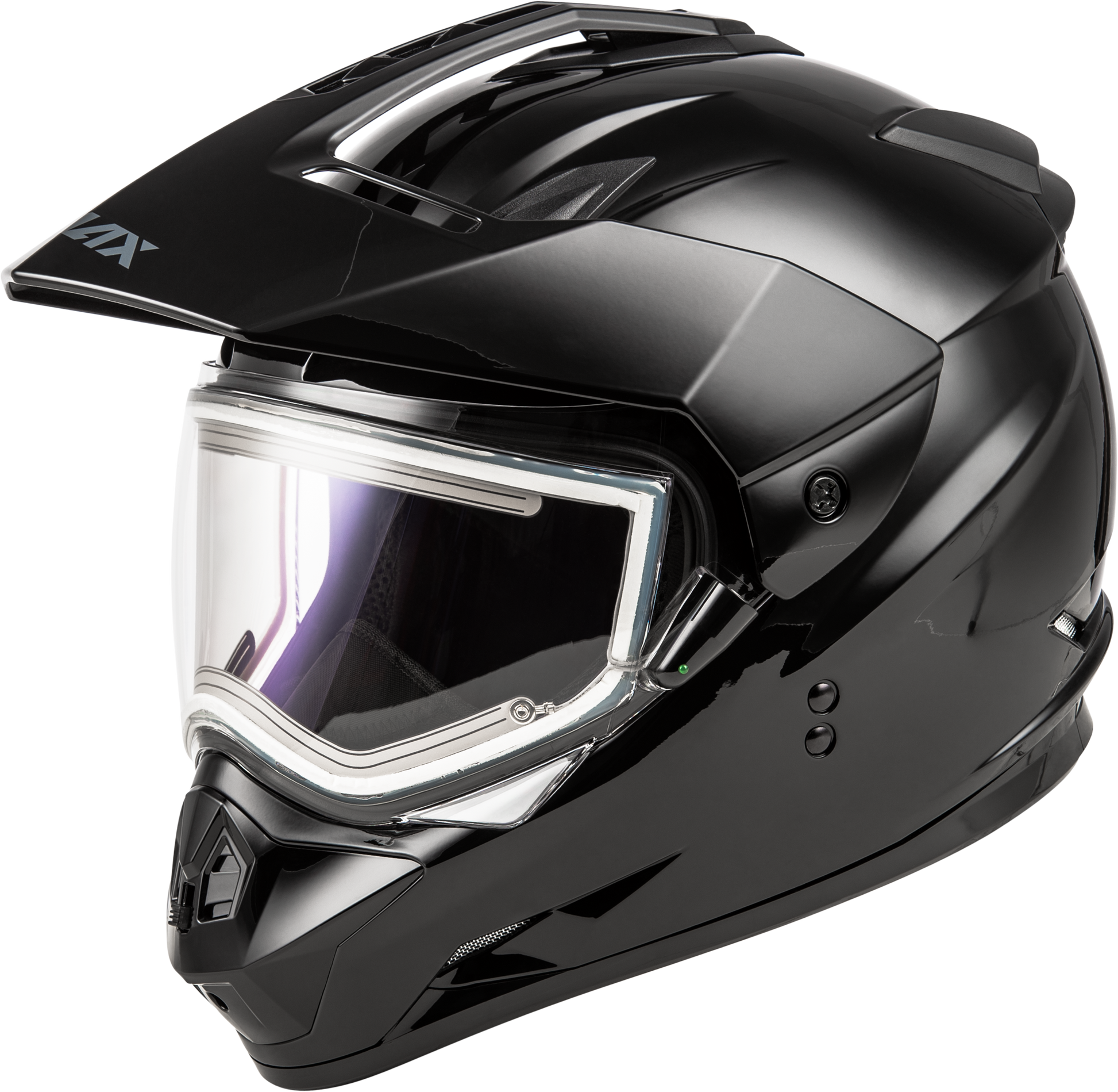 GMAX GM - 11S Dual Sport Snow Helmet with Electric Shield and Goggles Compatibility, Large - Kelly Motorsports