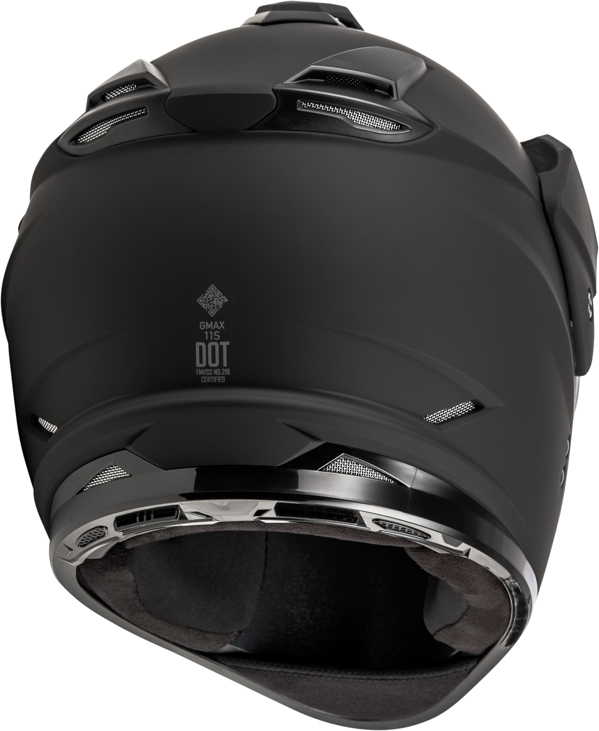 GMAX GM - 11S Snow Helmet with Electric Shield and Goggles Compatibility - Matte Black, XL - Kelly Motorsports