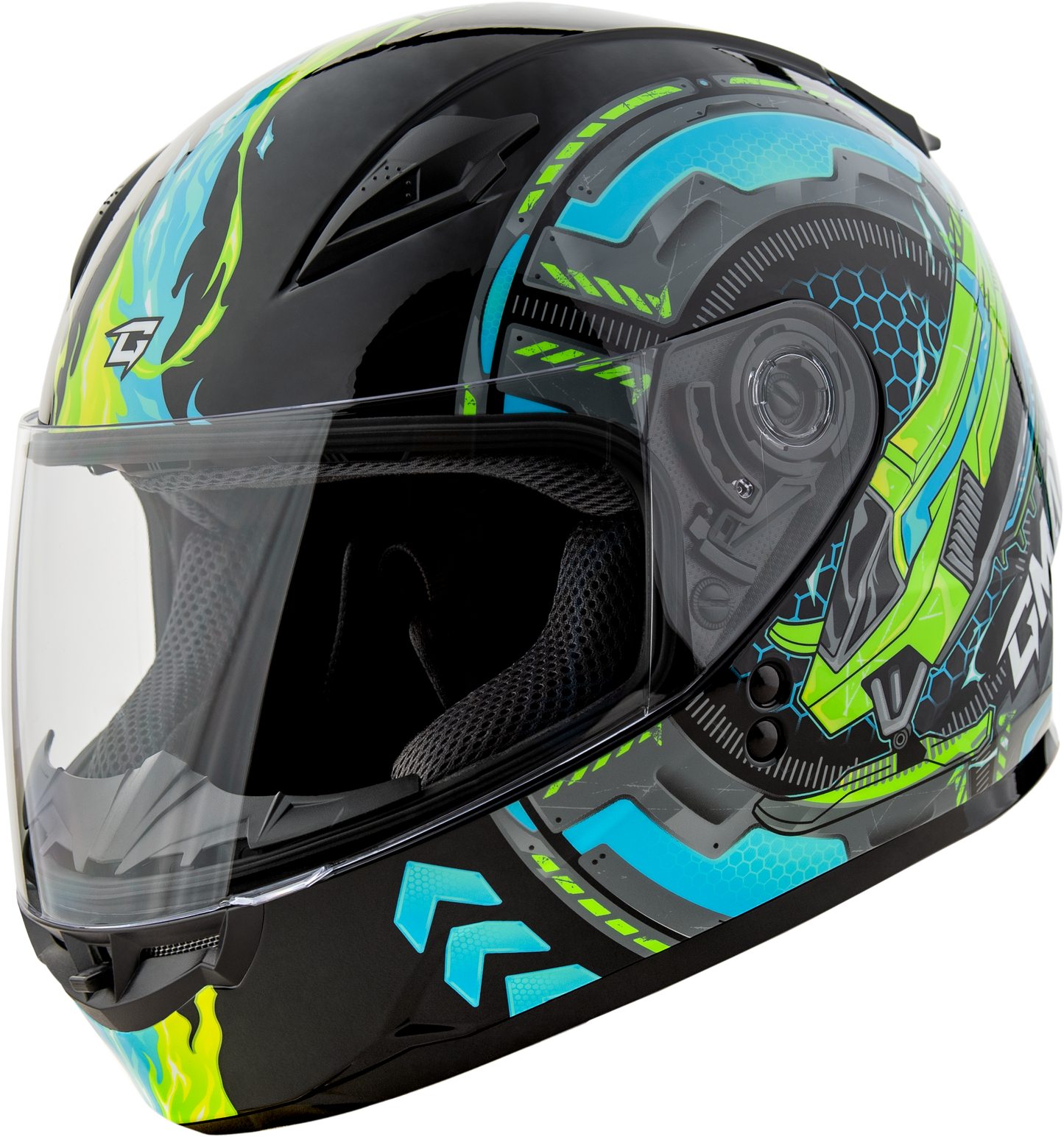 GMAX GM - 49Y Charge Kids Helmet – Lightweight, Adjustable Fit with DOT Approval - Kelly Motorsports