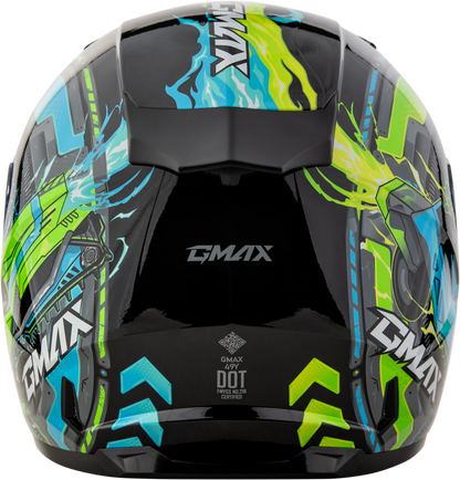 GMAX GM - 49Y Charge Kids Helmet – Lightweight, Adjustable Fit with DOT Approval - Kelly Motorsports