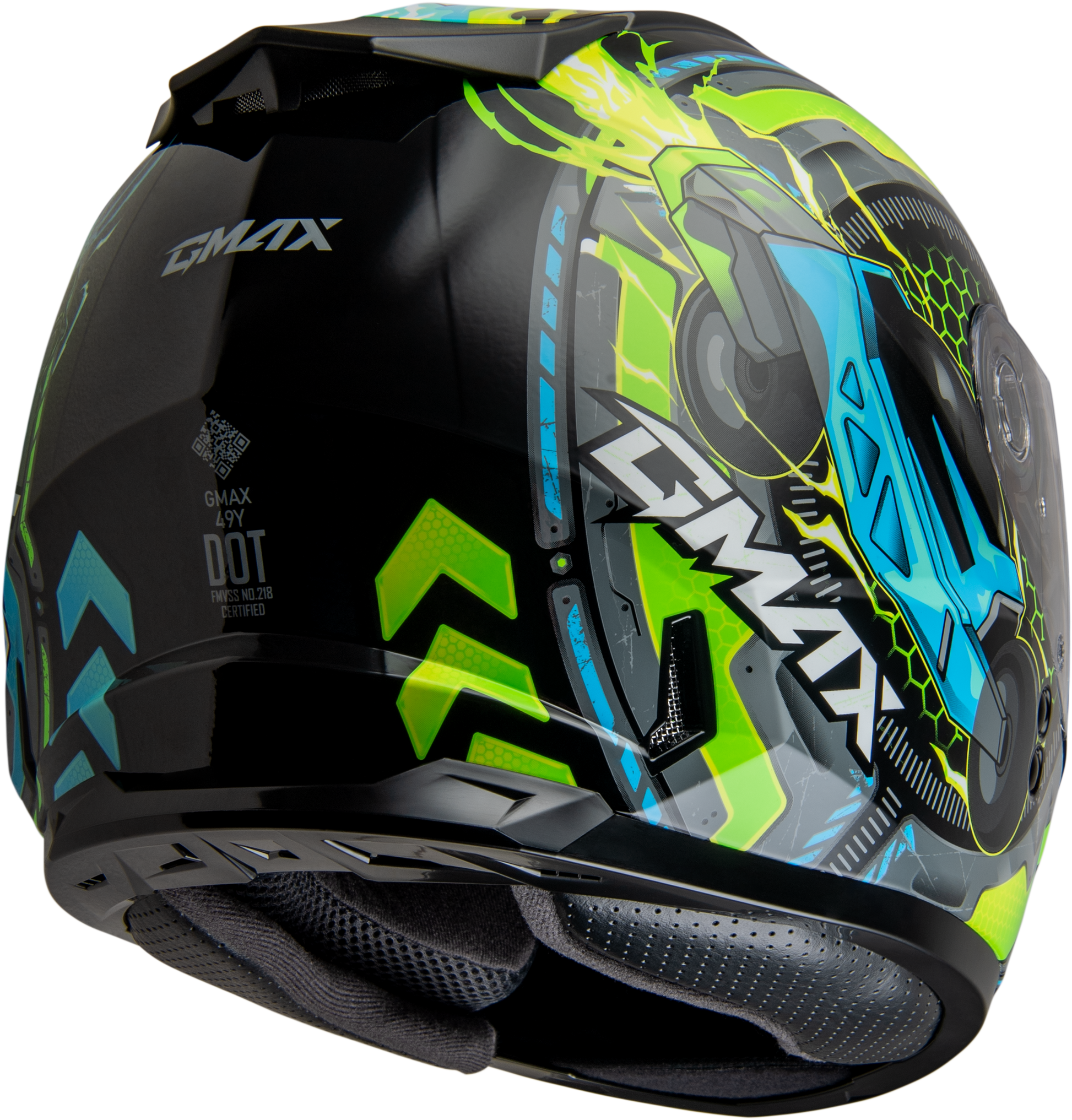 GMAX GM - 49Y Child Snow Helmet with Adjustable Fit and Dual Lens Shield - Kelly Motorsports