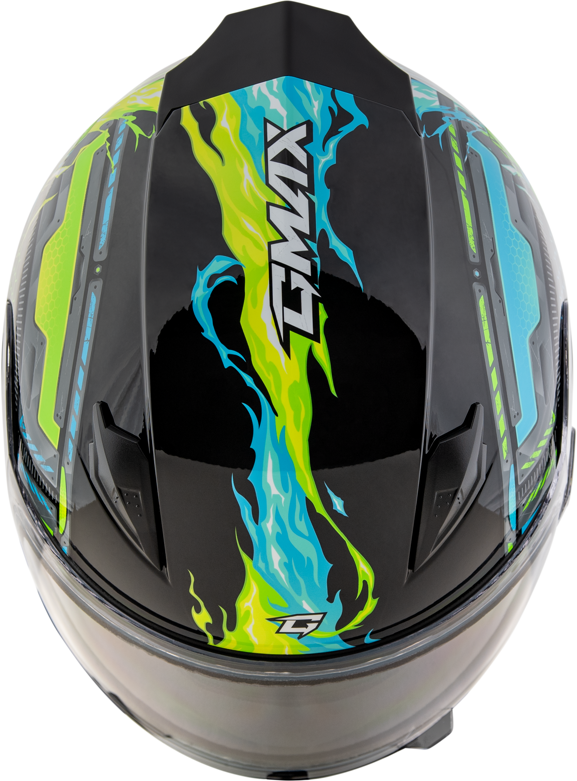 GMAX GM - 49Y Child Snow Helmet with Adjustable Fit and Dual Lens Shield - Kelly Motorsports