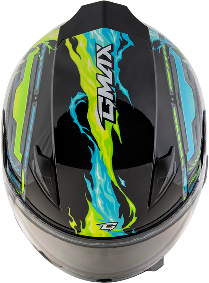 GMAX GM - 49Y Child Snow Helmet with Adjustable Fit and Dual Lens Shield - Kelly Motorsports