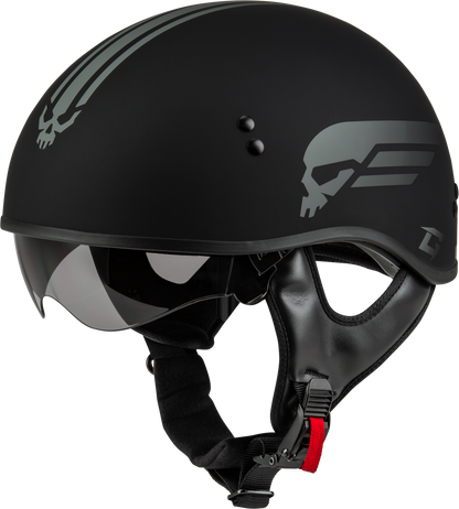 GMAX H16511816 HH - 65 Naked Motorcycle Helmet with Sun Shields and Removable Liner - Kelly Motorsports