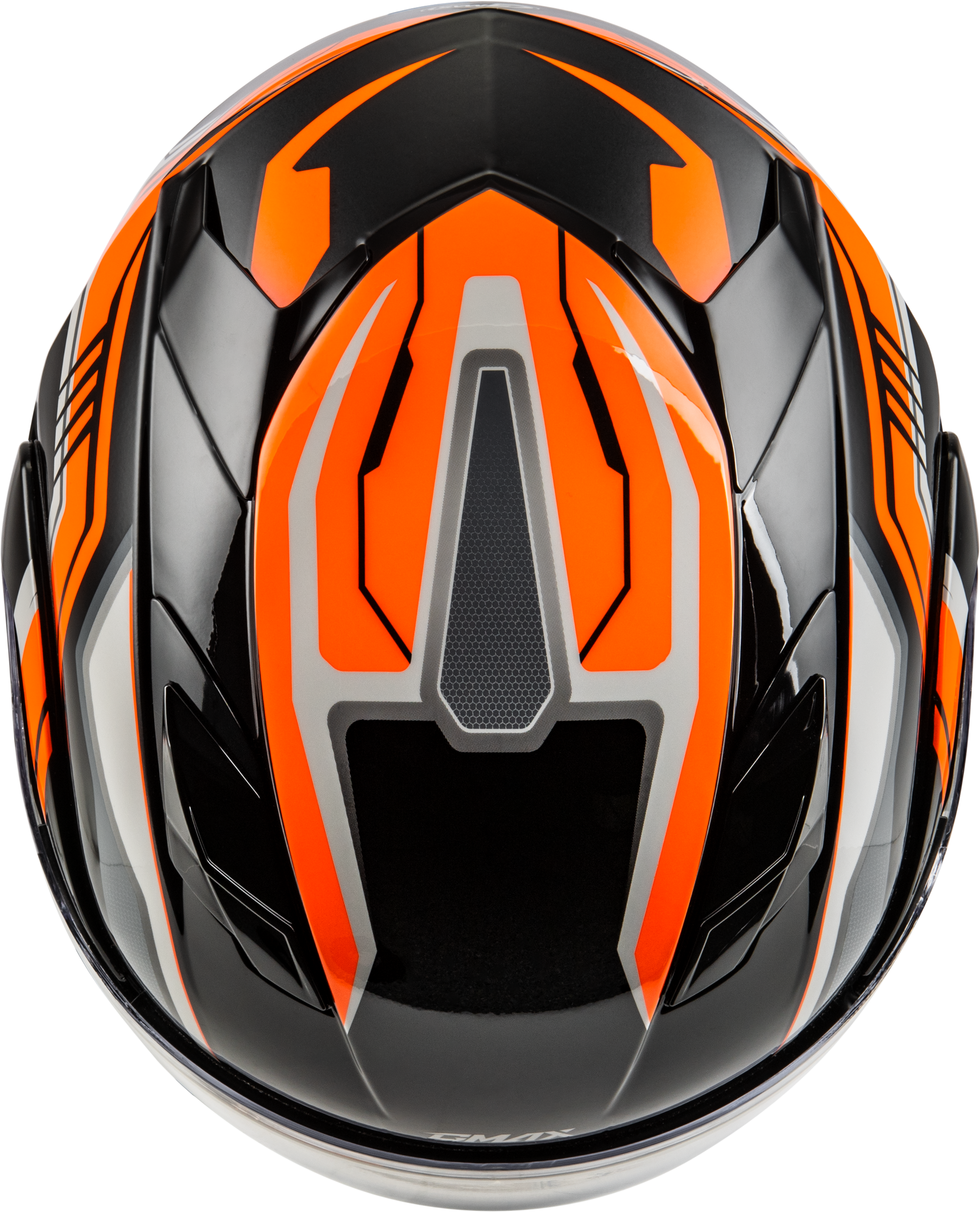 GMAX MD - 01S Transistor Snow Helmet Orange/Black Small with Quick Release Buckle - Kelly Motorsports