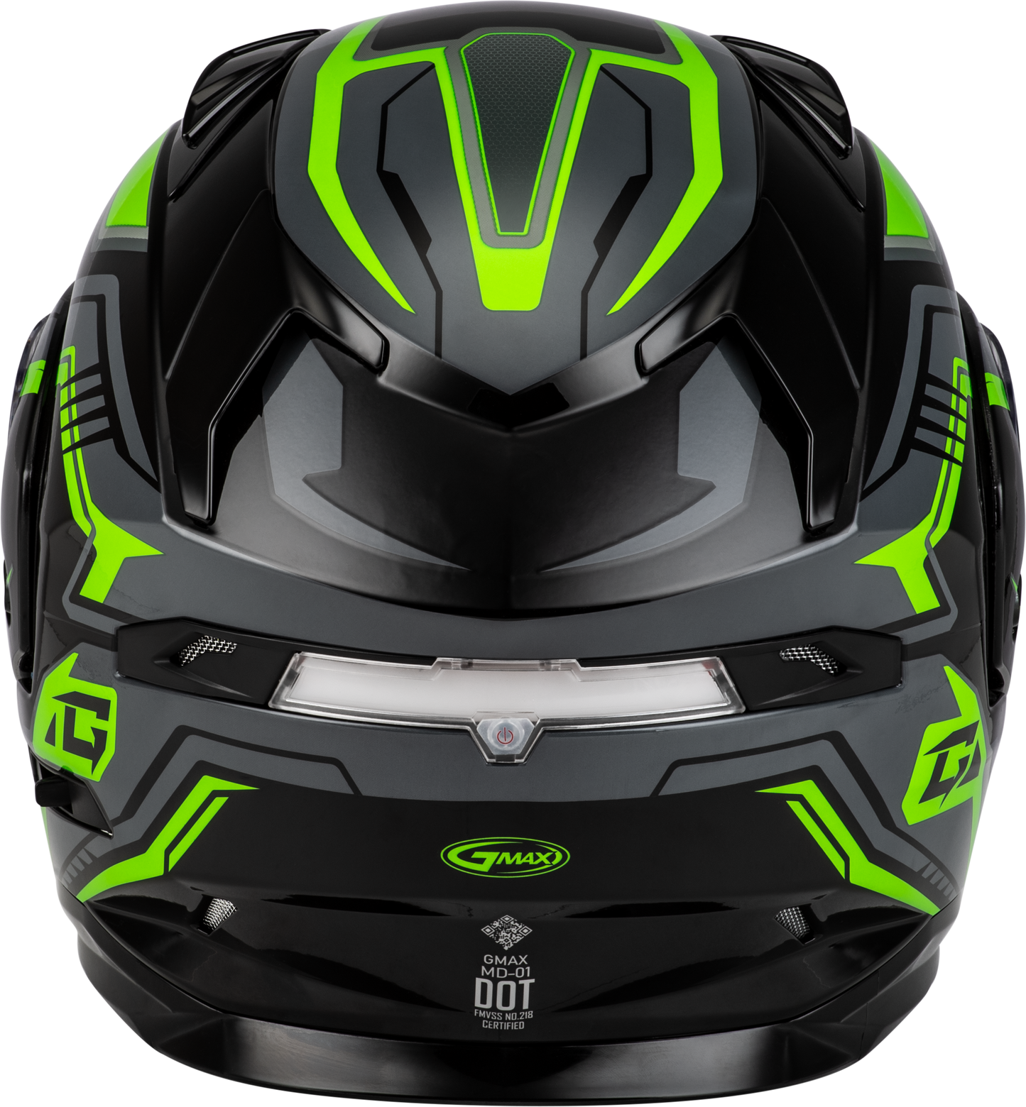 GMAX MD - 01S Transistor Snow Helmet with Quick Release Buckle and LED Light - Kelly Motorsports