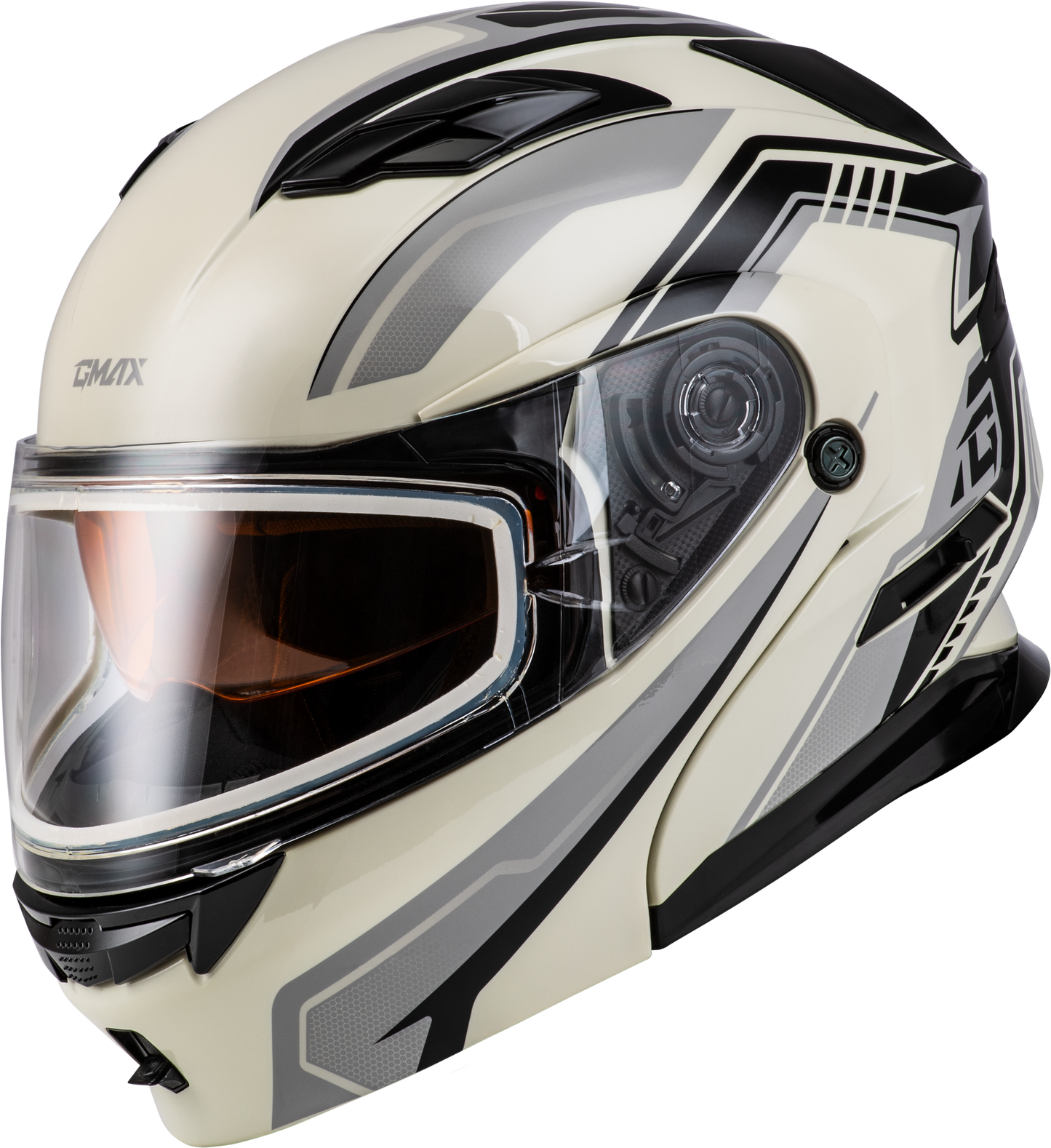 GMAX MD - 01S Transistor Snow Helmet with Quick Release Buckle and LED Light - Kelly Motorsports
