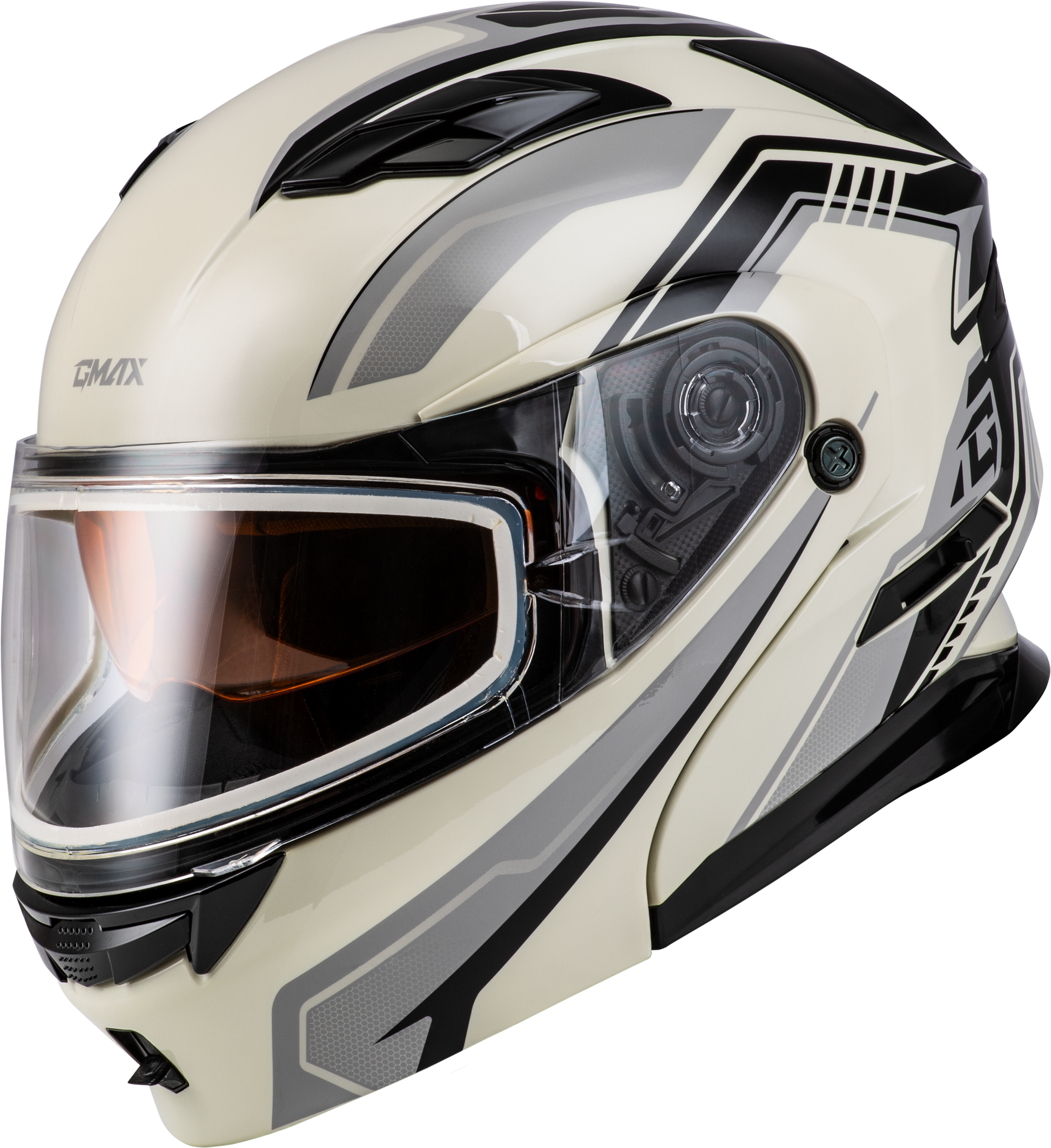 GMAX MD - 01S Transistor Snow Helmet with Quick Release Buckle and LED Light - Kelly Motorsports