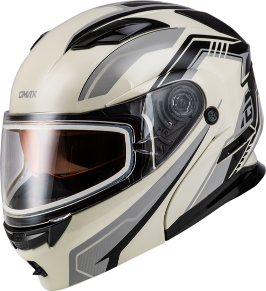 GMAX MD - 01S Transistor Snow Helmet with Quick Release Buckle and LED Light - Kelly Motorsports