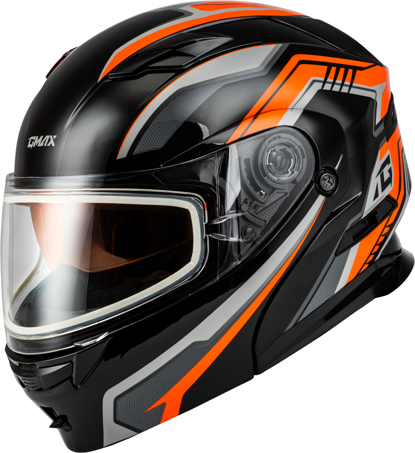 GMAX MD - 01S Transistor Snow Helmet with Quick Release Buckle and LED Light - Kelly Motorsports