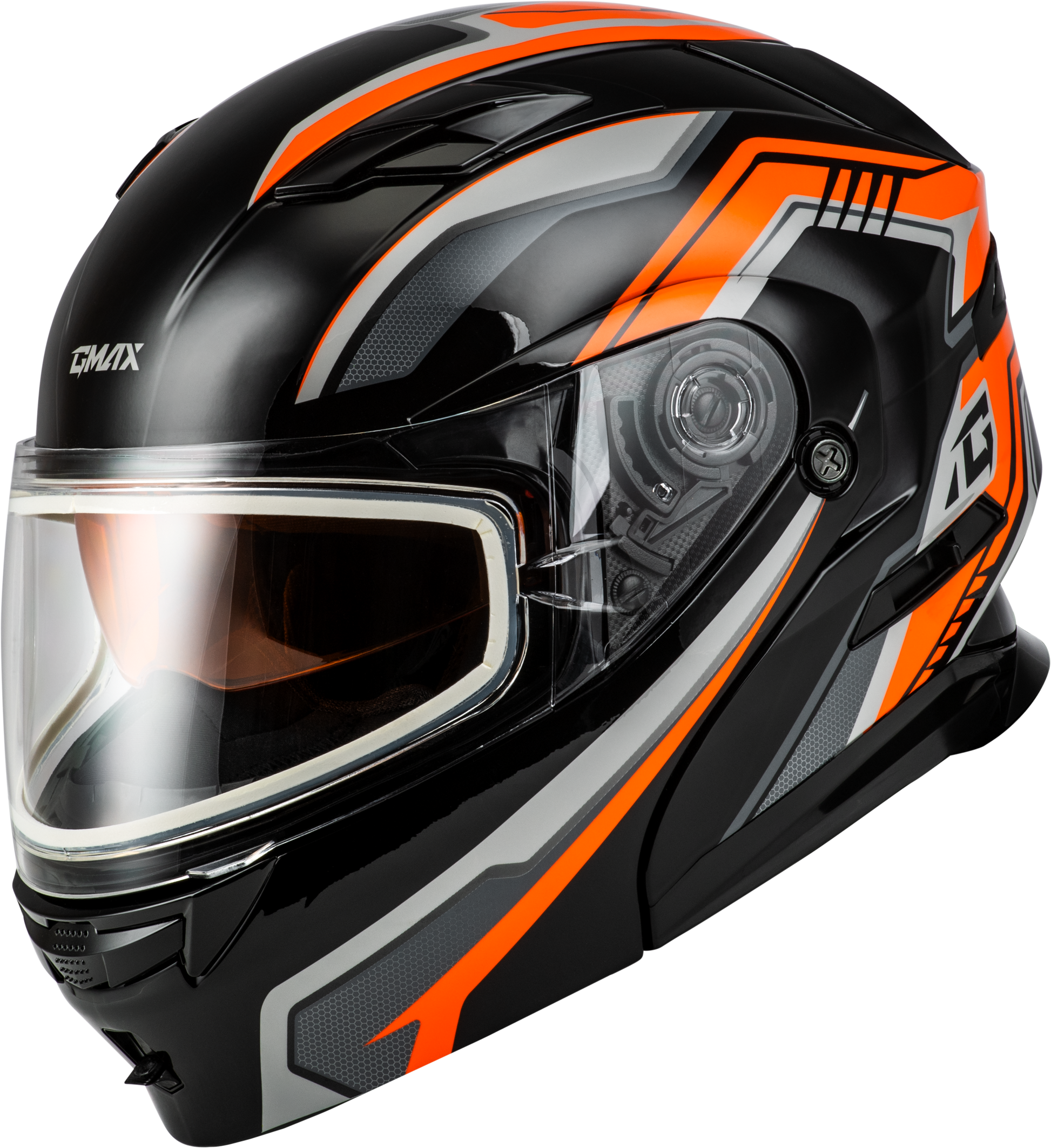 GMAX MD - 01S Transistor Snow Helmet with Quick Release Buckle and LED Light - Kelly Motorsports