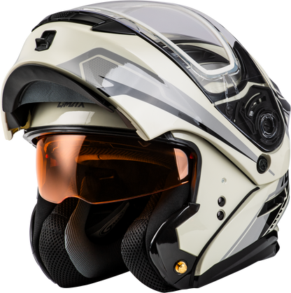 GMAX MD - 01S Transistor Snow Helmet with Quick Release Buckle and LED Light - Kelly Motorsports