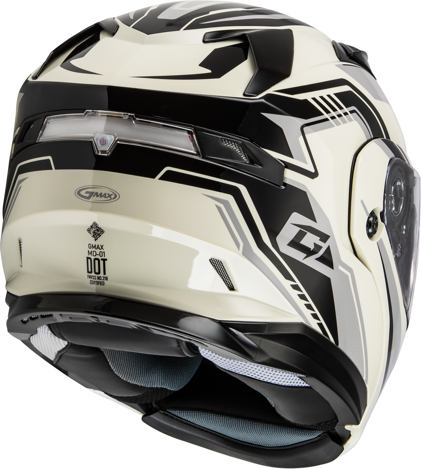 GMAX MD - 01S Transistor Snow Helmet with Quick Release Buckle and LED Light - Kelly Motorsports