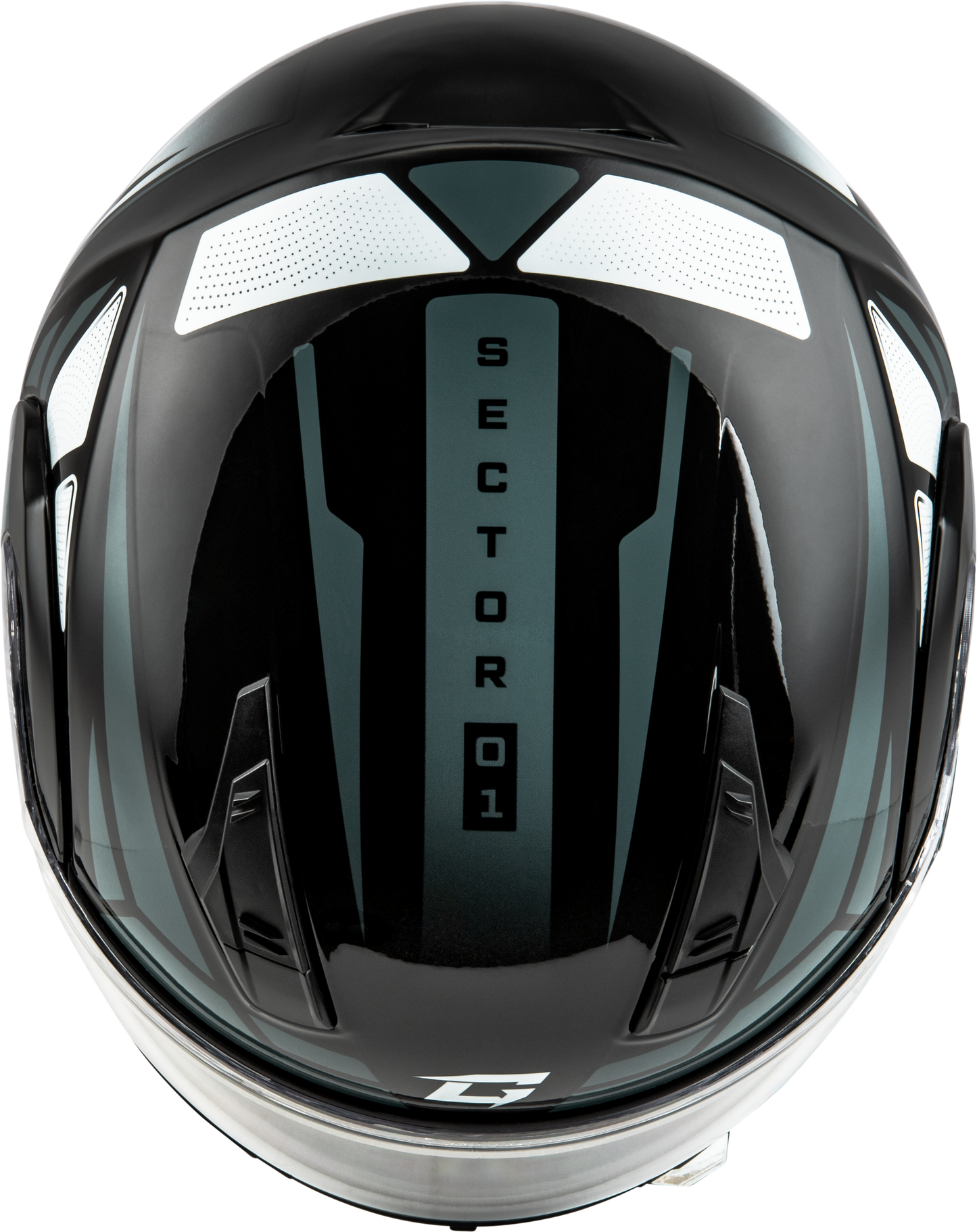 GMAX MD - 04 Sector Helmet Black and Silver - Lightweight Cross - Country Motorcycle Helmet - Kelly Motorsports