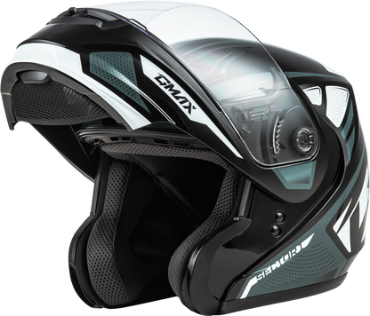 GMAX MD - 04 Sector Helmet Black/Silver XS - Lightweight Cross - Country Motorcycle Helmet with Advanced Ventilation and Comfort Features - Kelly Motorsports