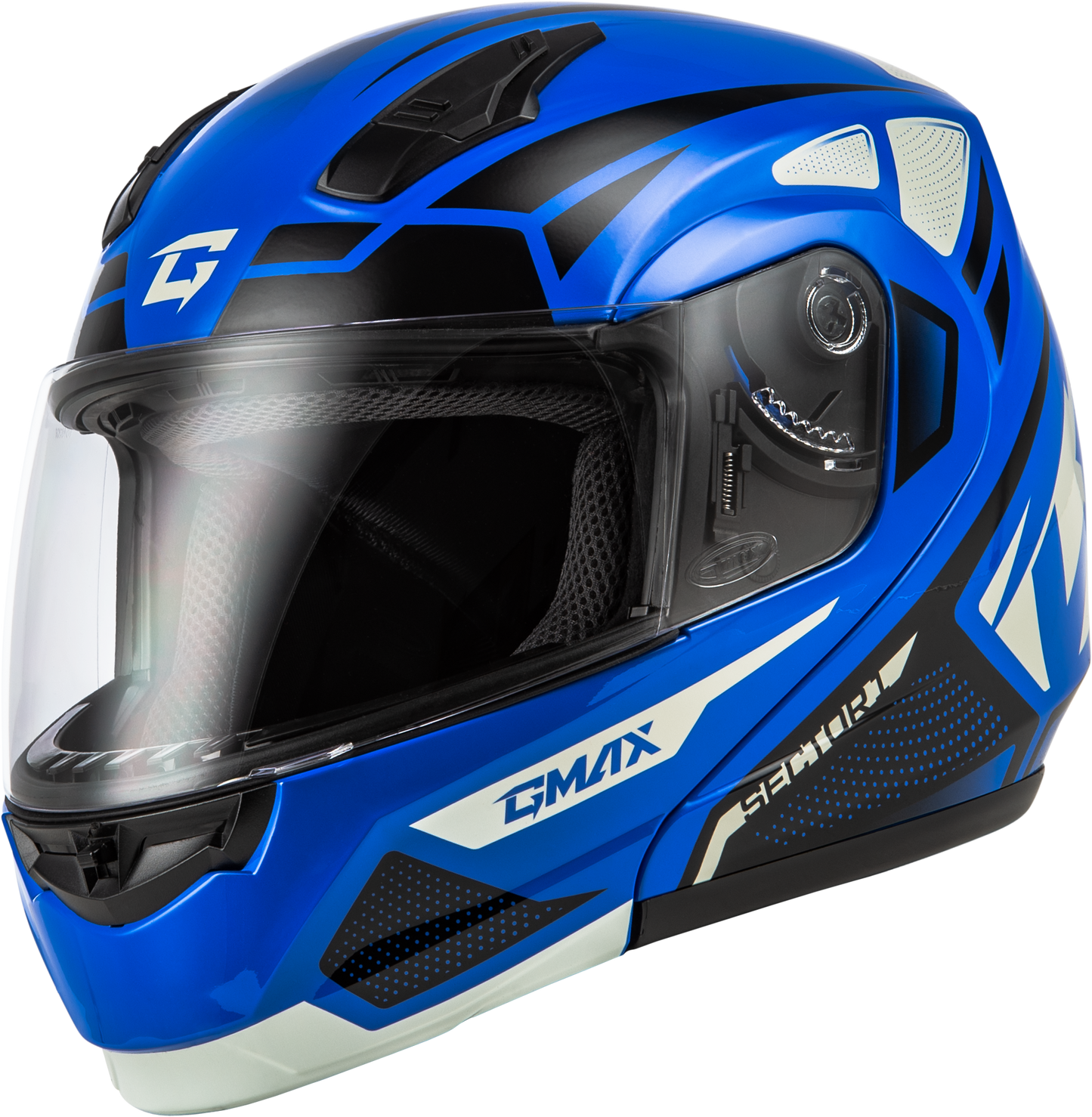 GMAX MD - 04 Sector Helmet Blue/Black Large – Lightweight Cross - Country Motorcycle Helmet with Comfortable Cooling Features - Kelly Motorsports