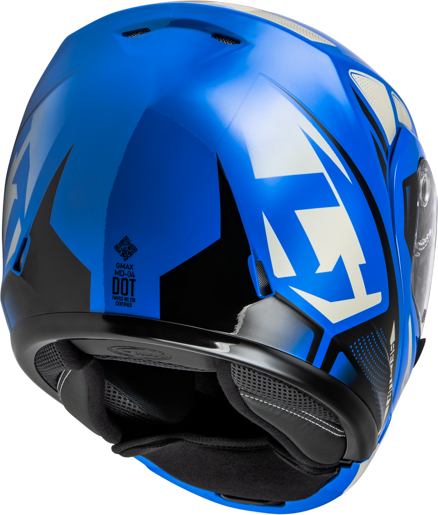 GMAX MD - 04 Sector Helmet Blue/Black - Lightweight Cross - Country Motorcycle Helmet with Removable COOLMAX® Interior and D.E.V.S Venting System - Kelly Motorsports