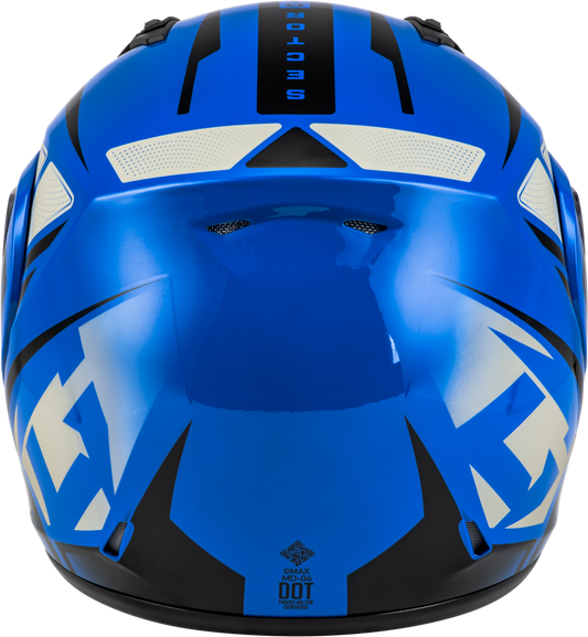 GMAX MD - 04 Sector Helmet Blue/Black - Lightweight Cross - Country Motorcycle Helmet with Removable COOLMAX® Interior and D.E.V.S Venting System - Kelly Motorsports