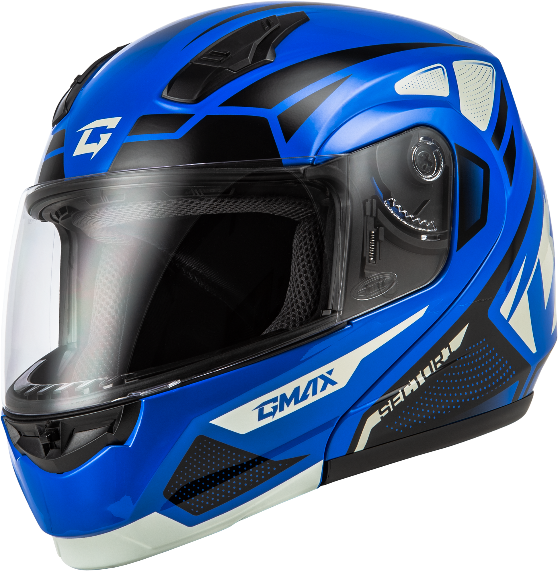 GMAX MD - 04 Sector Helmet Blue/Black XS - Lightweight Cross - Country Motorcycle Helmet with Removable COOLMAX Interior and Advanced Ventilation - Kelly Motorsports