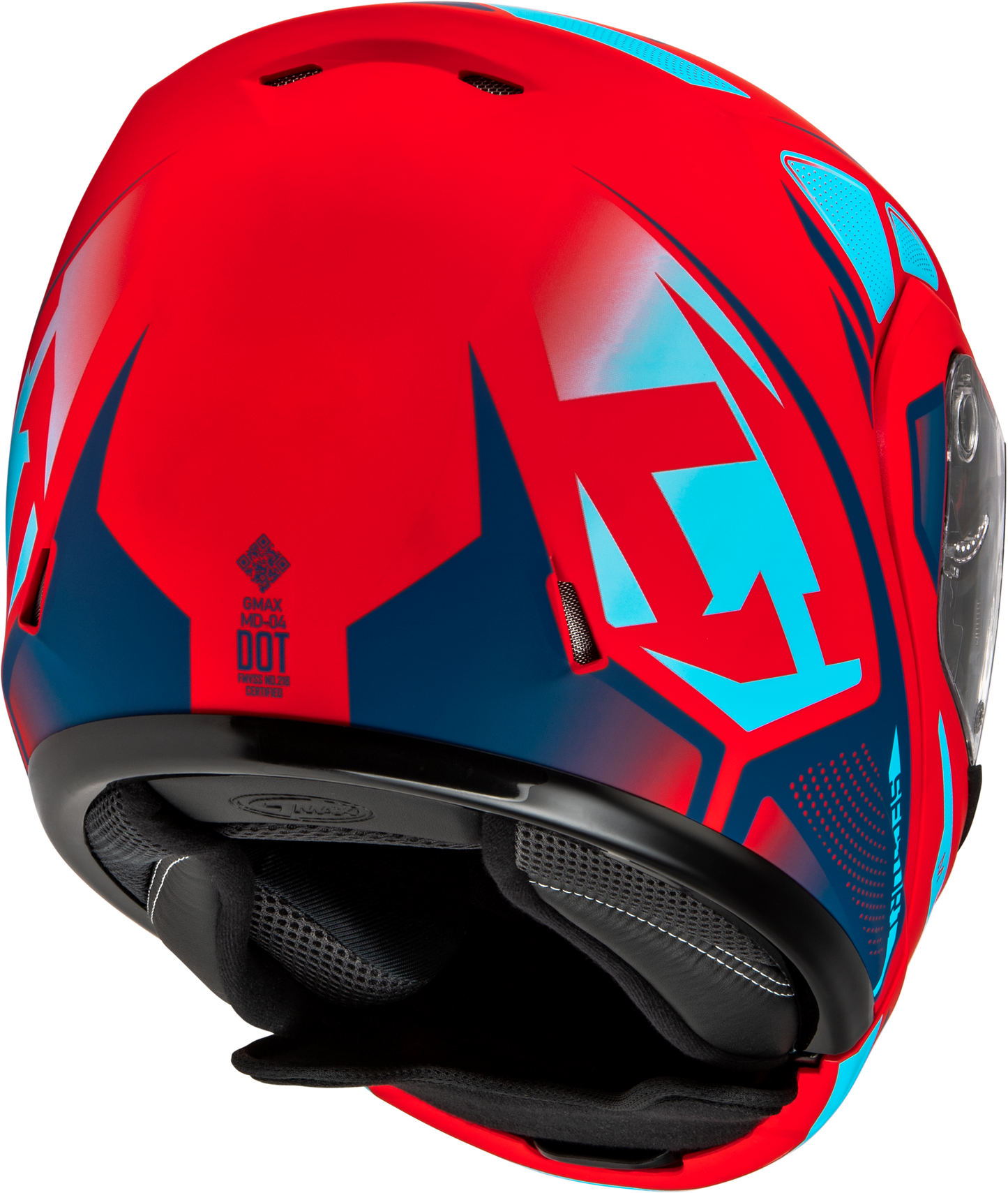 GMAX MD - 04 Sector Helmet Matte Red/Blue Large - Lightweight Cross - Country Motorcycle Helmet with Ventilation and Anti - Fog Shield - Kelly Motorsports