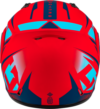 GMAX MD - 04 Sector Helmet Matte Red/Blue XS - Lightweight Cross - Country Motorcycle Helmet with Advanced Ventilation and UV Protection - Kelly Motorsports