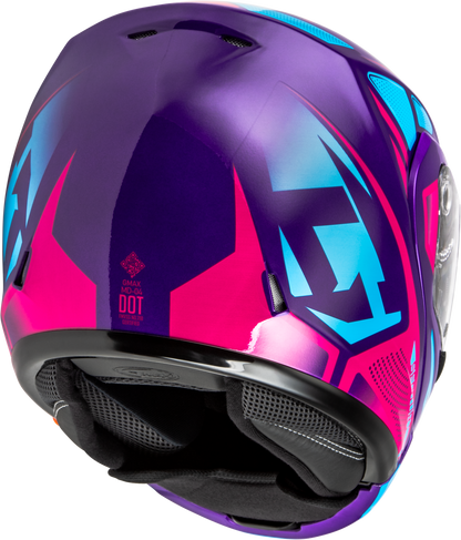GMAX MD - 04 Sector Helmet Violet/Pink - Lightweight Cross - Country Helmet with Advanced Ventilation and UV Protection - Kelly Motorsports