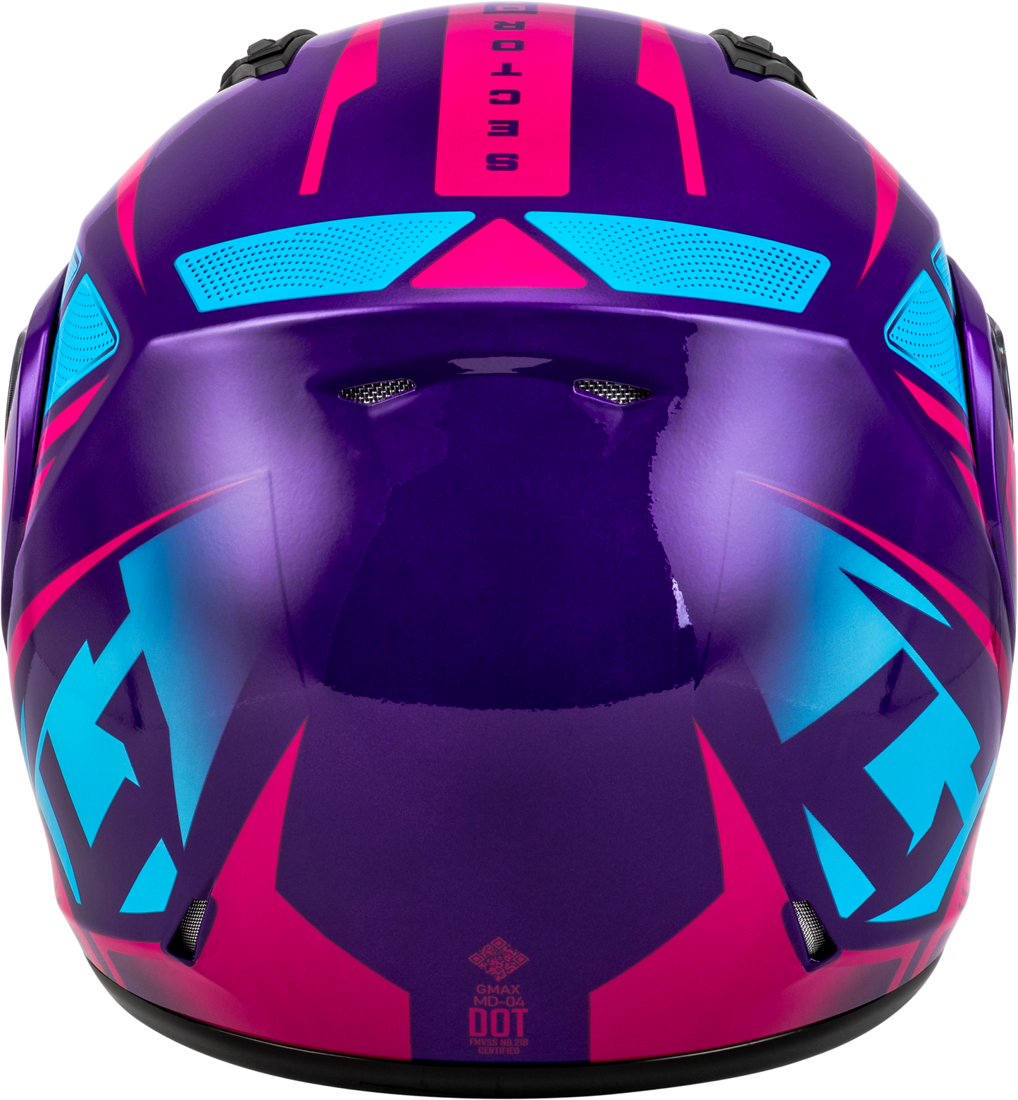 GMAX MD - 04 Sector Helmet Violet/Pink Small - Lightweight Cross - Country Helmet with Removable COOLMAX® Interior and Dual Exhaust Venting - Kelly Motorsports