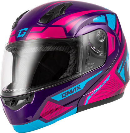 GMAX MD - 04 Sector Helmet Violet/Pink Small - Lightweight Cross - Country Helmet with Removable COOLMAX® Interior and Dual Exhaust Venting - Kelly Motorsports